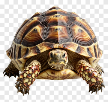 Tortoise With Patterned Shell PNG