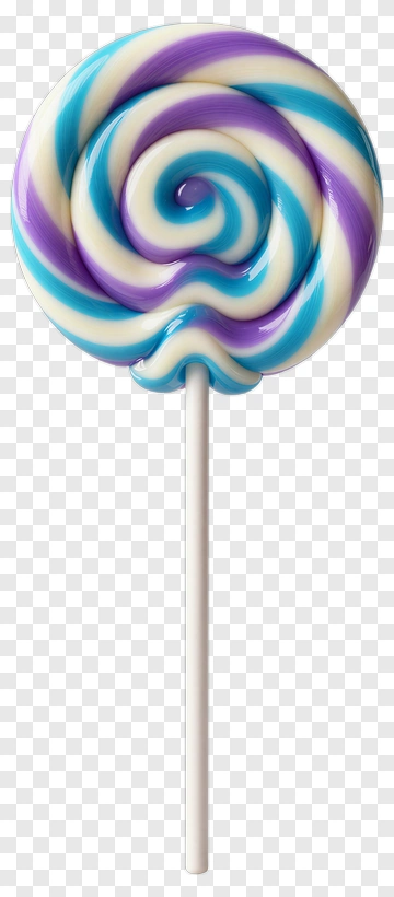 Colorful Swirl Lollipop PNG
