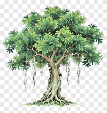 Banyan Tree With Lush Canopy PNG
