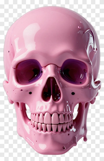 Pink Skull PNG