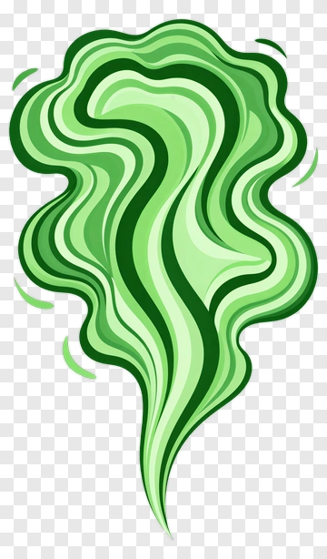 Green Smoke Design PNG