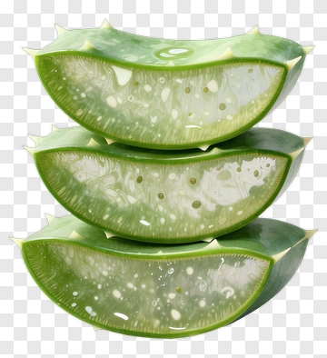 Stacked Aloe Vera Slices PNG