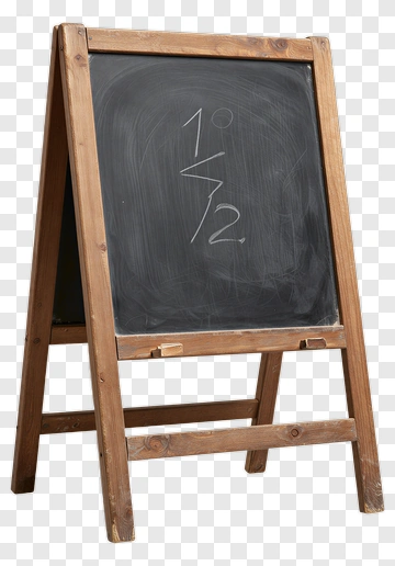 Fraction On Chalkboard PNG
