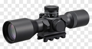 Black Tactical Scope PNG