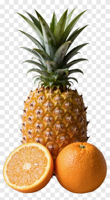 Fresh Pineapple And Orange PNG