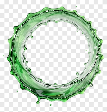 Green Liquid Splash PNG