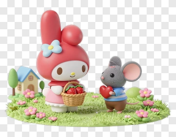 My Melody And Her Friend Mouse PNG
