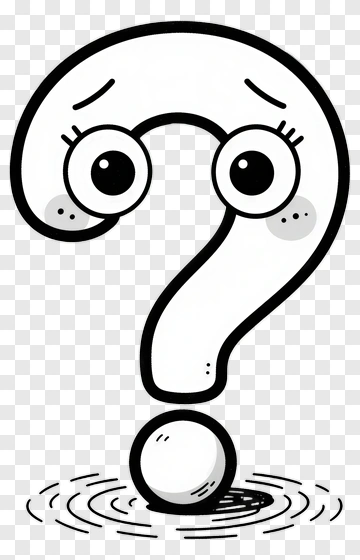 Cartoon Question Mark Character PNG
