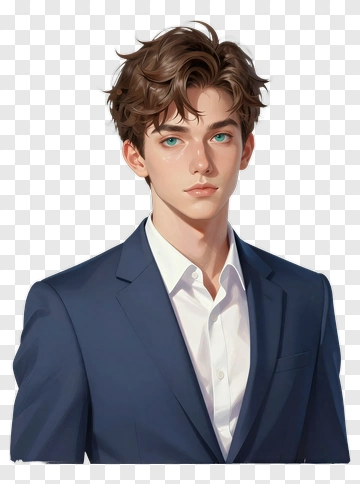 Man In Blue Suit PNG