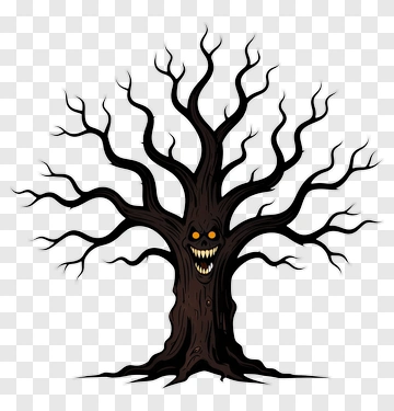Evil Tree With Face PNG