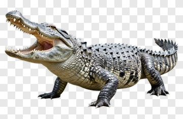 Alligator With Open Mouth PNG