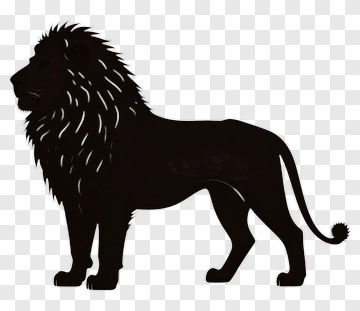 Black Lion Silhouette PNG