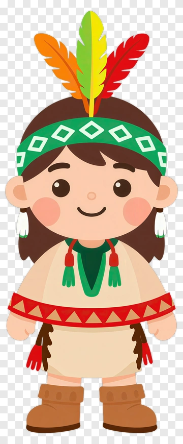 Cute Indian Child In Traditional Attire PNG