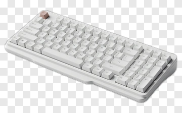 White Keyboard With Pink Keycap PNG