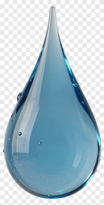 Blue Water Droplet PNG
