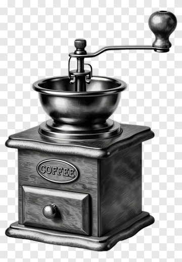 Classic Coffee Grinder PNG