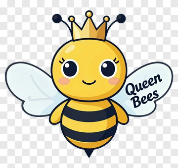 Queen Bee With Crown PNG