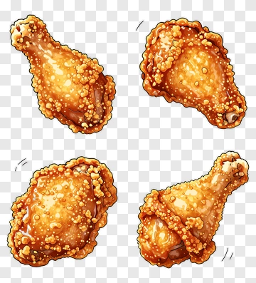 Fried Chicken Illustration PNG