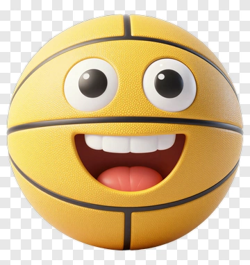 Smiling Basketball Emoji PNG