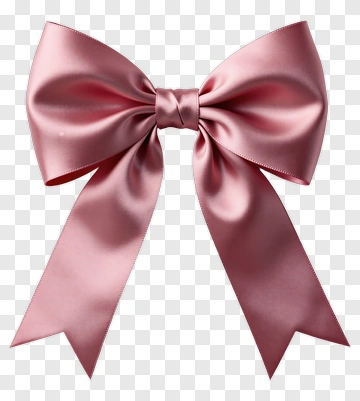 Pink Satin Bow PNG