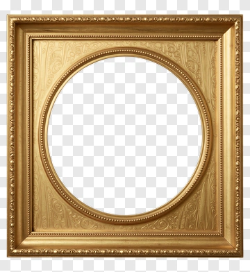 Ornate Gold Frame PNG