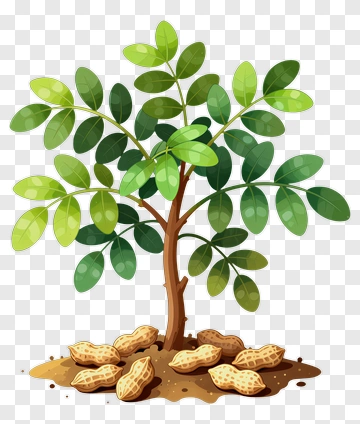 Peanut Plant With Peanuts PNG