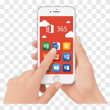 Microsoft 365 On Smartphone PNG