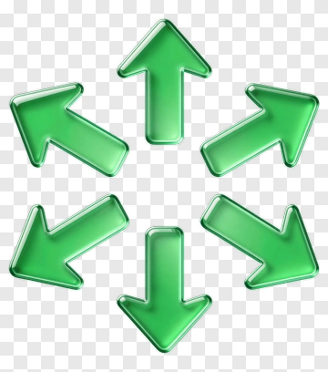 Green Arrows PNG