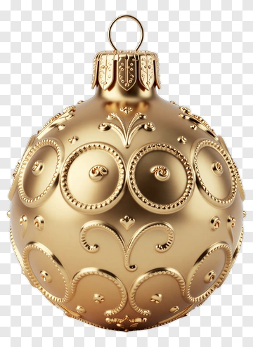 Golden Ornament With Intricate Design PNG