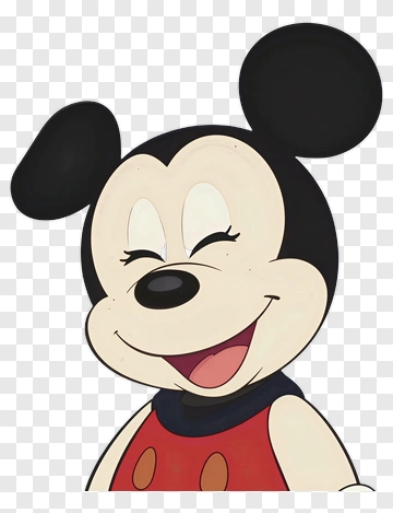 Mickey Mouse Smiling Cartoon Character PNG