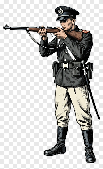 Soldier In Military Uniform PNG
