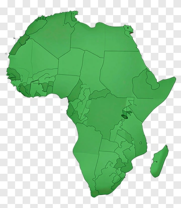 Africa Map With Country Borders PNG