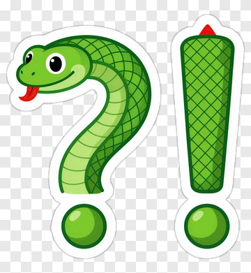 Snake Question Mark And Exclamation Mark PNG