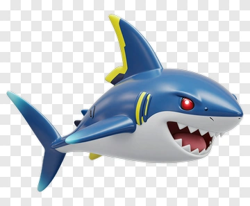 Blue Shark Gaming Character PNG