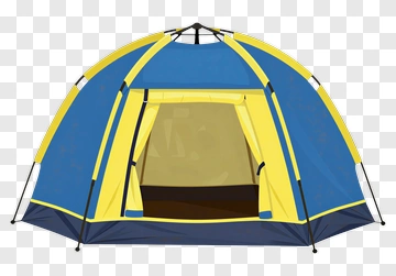 Blue And Yellow Tent PNG