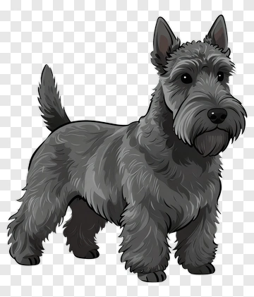 Scottish Terrier Standing PNG