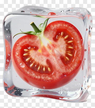 Tomato In Ice Cube PNG