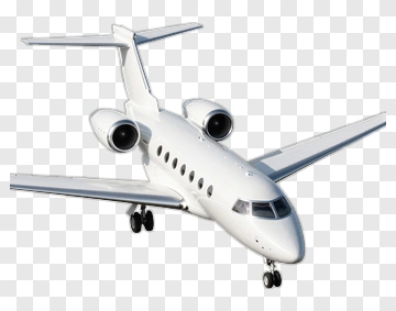 Private Jet In Flight PNG