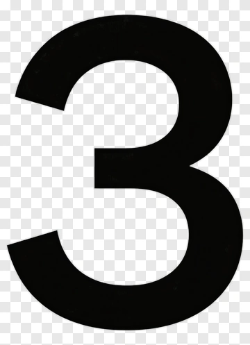 Number Three PNG
