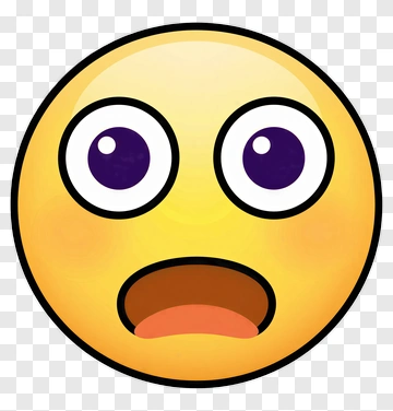 Surprised Face Emoji PNG