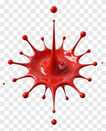 Red Paint Splatter PNG