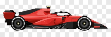Red And Black Formula One Race Car PNG
