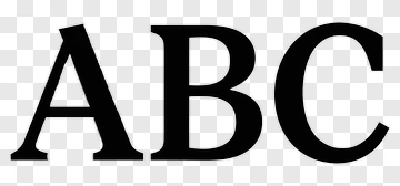ABC Text PNG