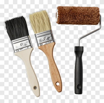 Paintbrush And Roller Set PNG
