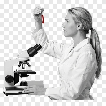Scientist Holding Test Tube PNG