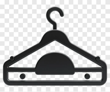 Black Hanger Icon PNG
