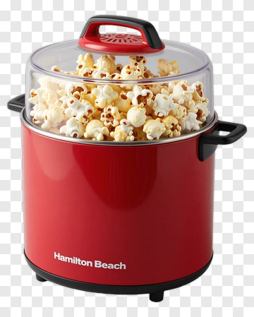Hamilton Beach Popcorn Maker With Fresh Popcorn PNG