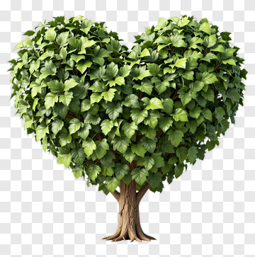 Heart Shaped Tree PNG