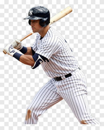 Baseball Player In Batting Stance PNG