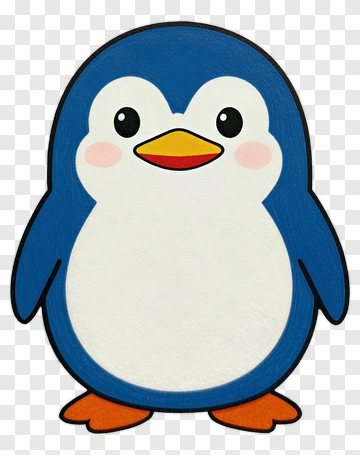 Cute Cartoon Penguin PNG